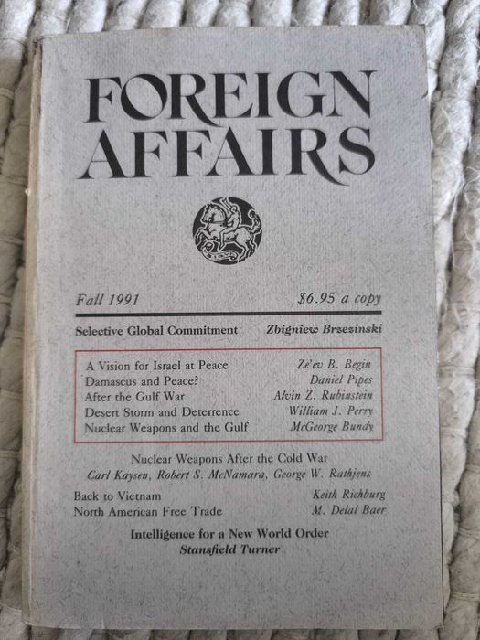 Revista "Foreign Affairs" Fall 1991 Volume 70, Number 4