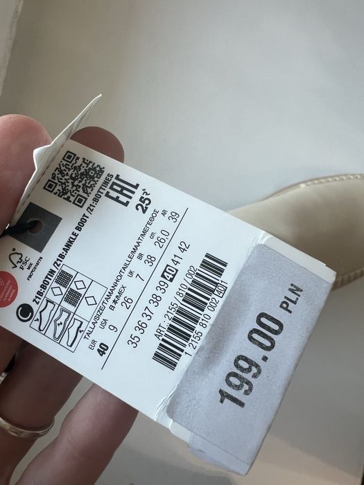 Zara нові 40й черевики ботінки челсі