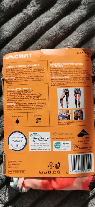 Leginsy damskie CRIVIT
