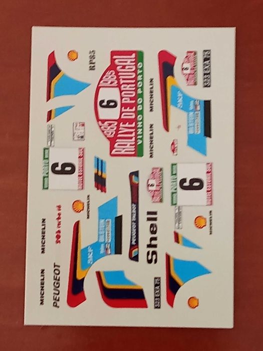 Decalques Rally - Escala 1/43