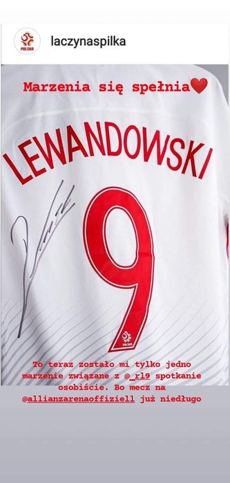 Koszulka Roberta Lewandowskiego z autografem