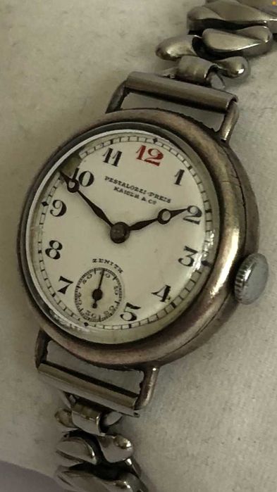Antyk prawdziwe srebro 800, Zenith, Pestalozzi - Preis Kaiser & Co