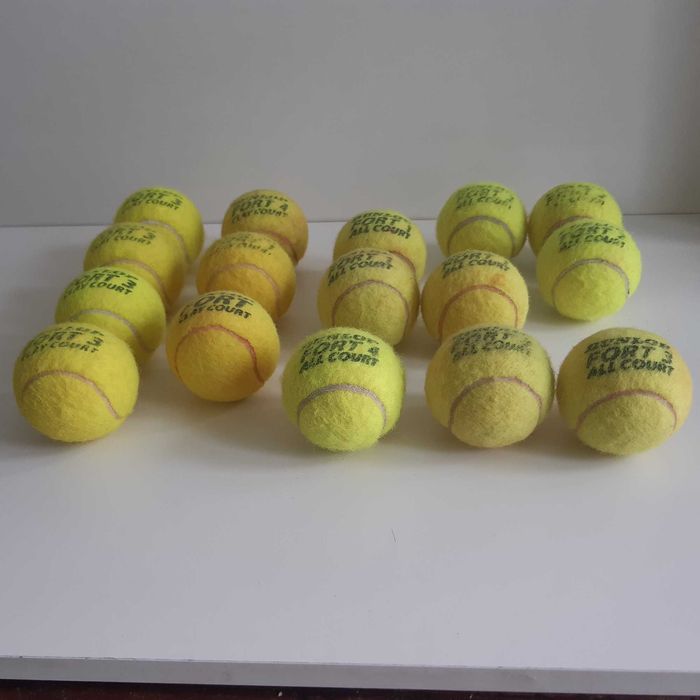 Lote de 16 Bolas de Ténis Tennis Dunlop Fort Usadas Boas