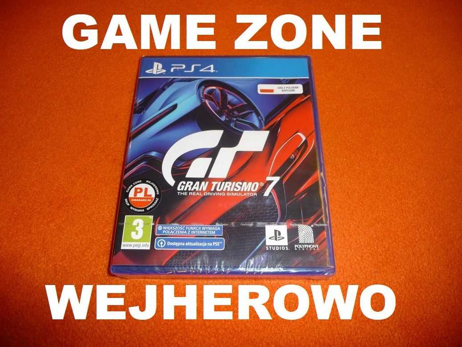 Gran Turismo 7 PS4 + Slim + Pro + PS5 = PŁYTA PL Wejherowo