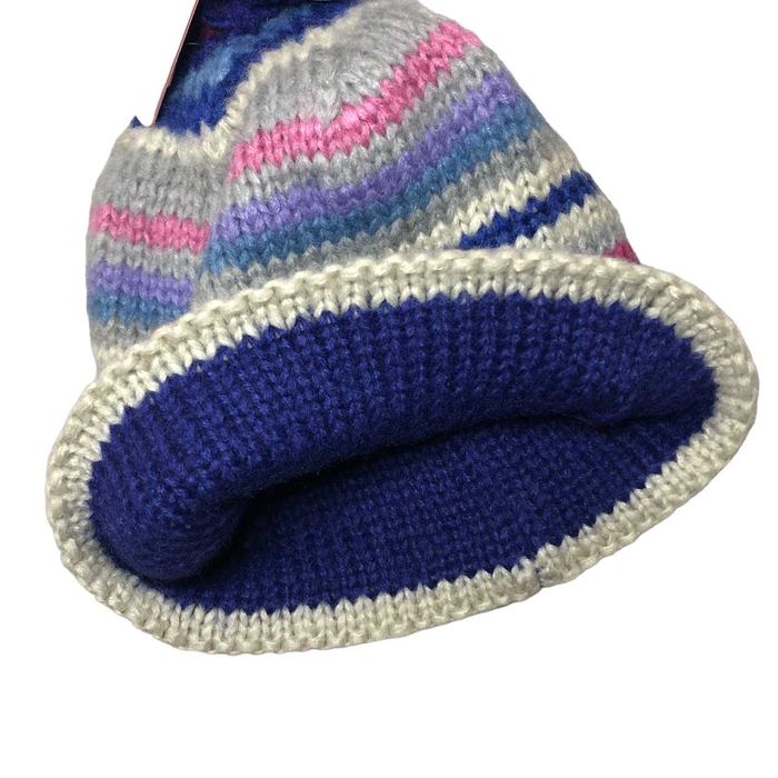 CG59 Ciepła Dziecięca Czapka Brekka Zimowa Pompon