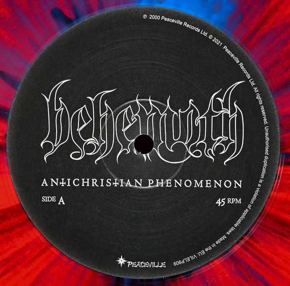 BEHEMOTH Antichristian Phenomenon LP  limited splatter winyl autografy