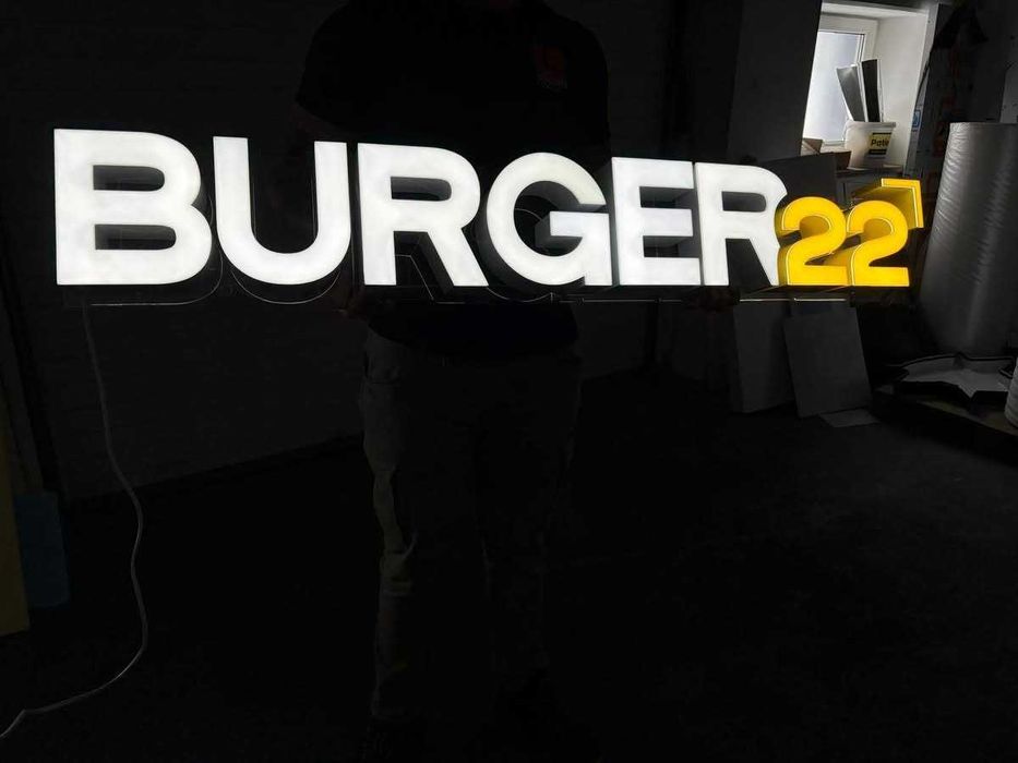 Kaseton podświetlany LED Szyld Litery 3D LED LOGO