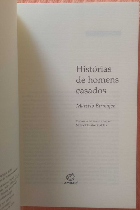 Histórias de homens casados, Marcelo Birmajer