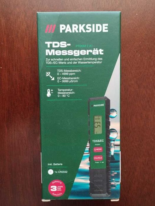 Кондуктометр води Parkside TDS PTDSM 3 A1