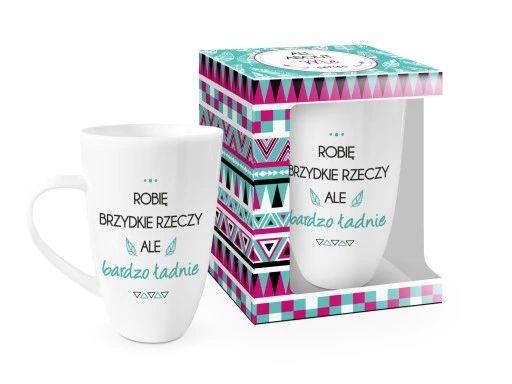 all about me kubek 400ml - robię brzydkie rzeczy