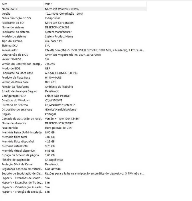 Torre PC Intel i5-6500 | ASUS H110M | SSD Samsung 1TB | Win 10 Pro