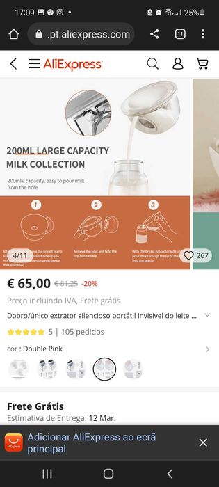 Bomba de leite eléctrica64551848400641125