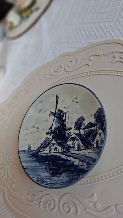Zawieszka ceramiczna na ścianę talerz średnica 15 cm
