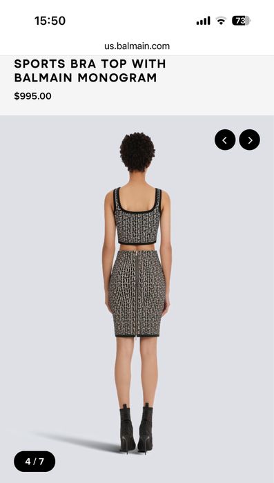 Костюм Balmain, йде на розмір М