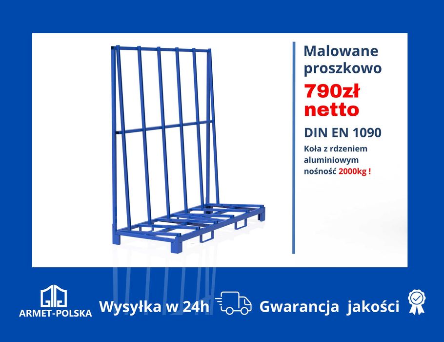 Stojak do transportu okien