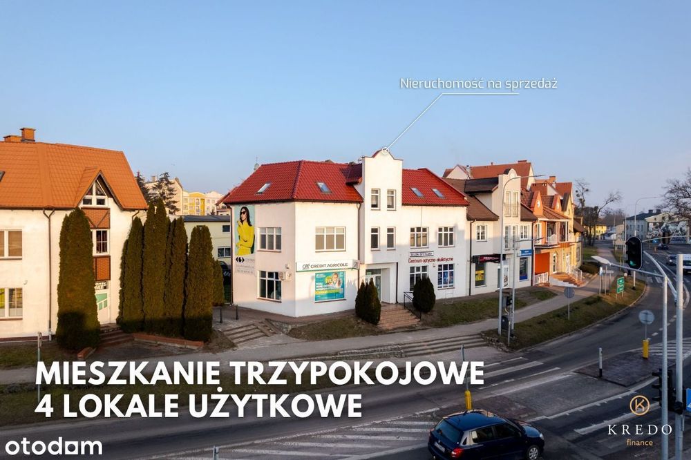 Budynek mieszkalno-usługowy w centrum Człuchowa
