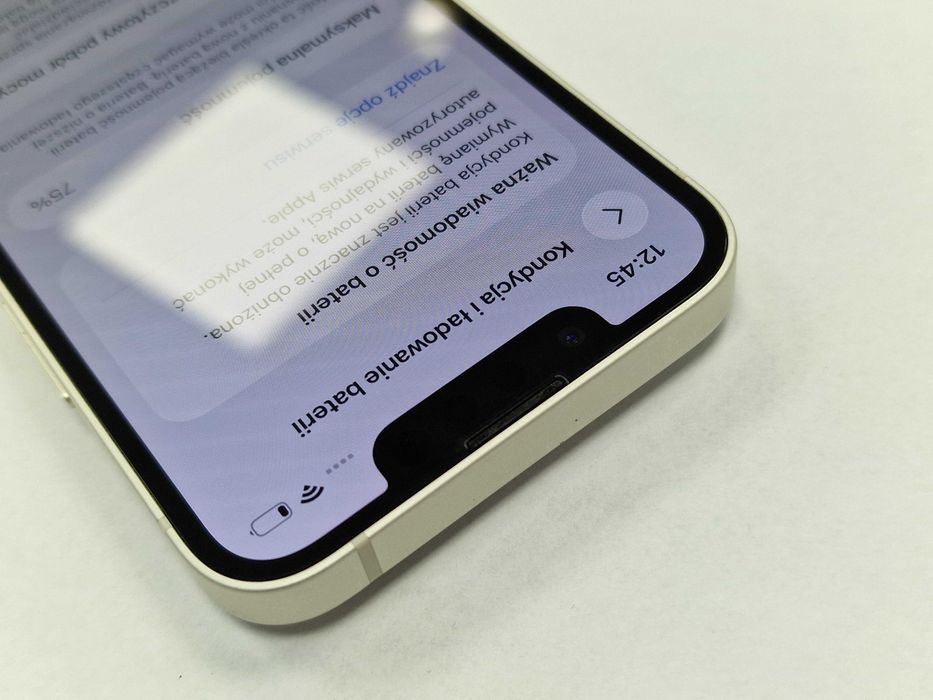 iPhone 13 mini 128GB/ Starlight/ Grade A/ BAT 75%/ Gwarancja + ładowar