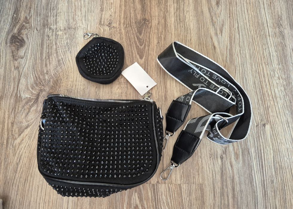 Torebka damska z cyrkoniami