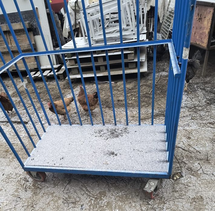 Wózek kosz przemysłowy towarowy transportowy  roboczy