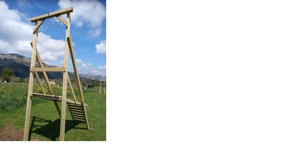 TIROLESA INSTALADA NO TEU JARDIM.