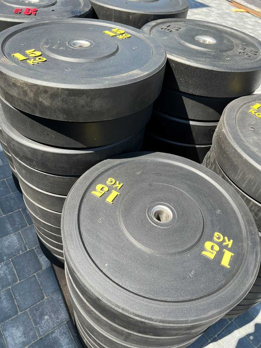 Bumper Obciążenie Gumowe 5kg 10kg 15kg 45cm 31mm na zwykłe gryfy