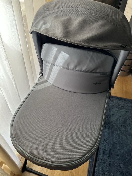 Alcofa Inglesina Electa cinzenta + Suporte Standup | Compatível Aptica/Electa