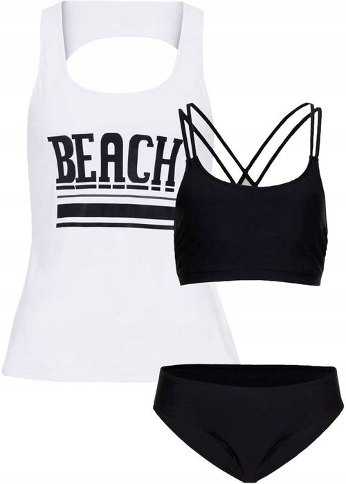 B.P.C tankini 3-elementowe top biustonosz i figi komplet ^42