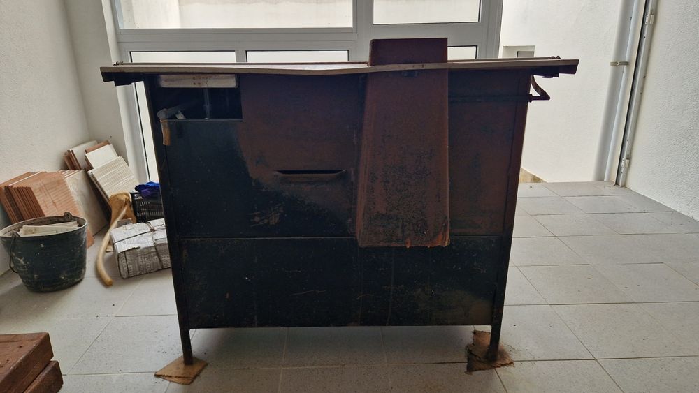 Fogão a lenha c/boca para gás