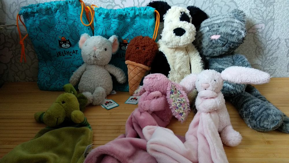 Игрушка Jellycat Джеликет мороженое мышка собачка кот  комфортер лот