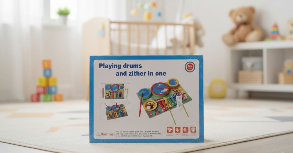 Cymbałki + bębenek – nowa zabawka muzyczna dla dzieci