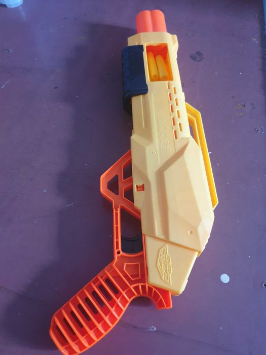 Nerf alpha strike elite - duży zabawkowy shotgun dla dzieci - z nabojami