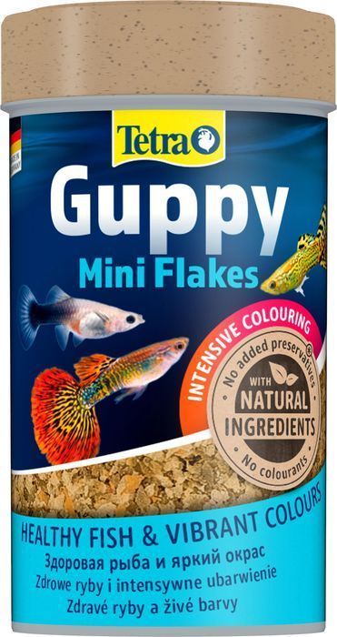 Pokarm Dla Gupików Tetra Guppy Mini Flakes 100ml Wysokiej Jakości Karma Akwariowa Dla Ryb Kolorowych