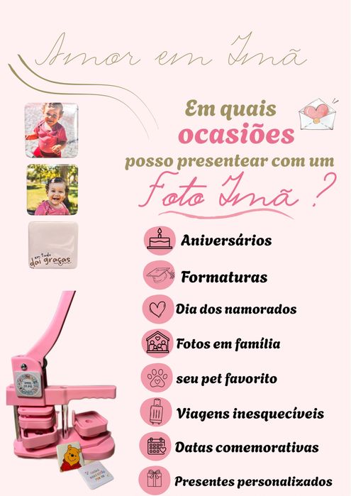 imãs de geladeira totalmente personalizado!