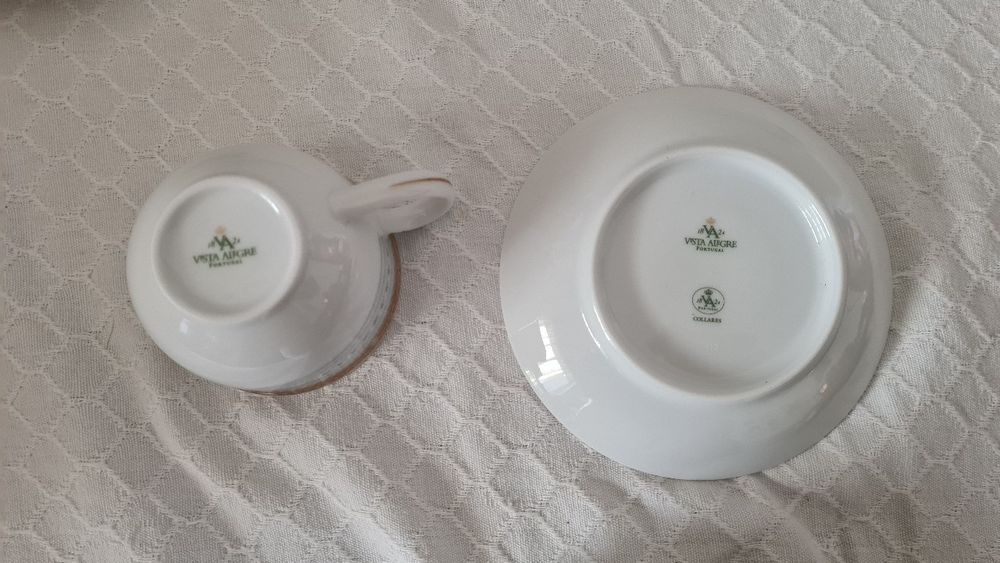 Serviço de café porcelana Vista Alegre VA Collares