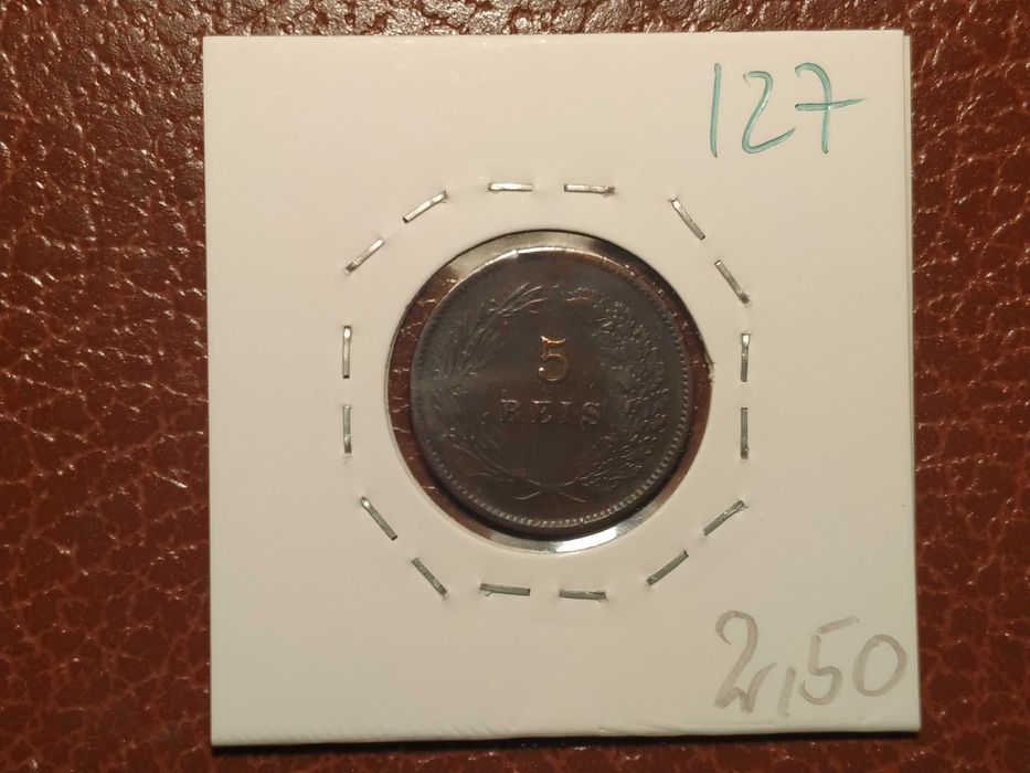 127 moeda Portuguesa de 5 reis de 1892 (Monarquia)