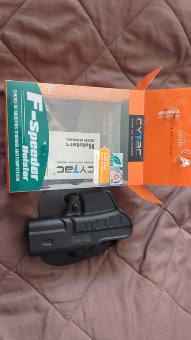 Nowa kabura F-SPEEDER do pistoletów Glock (płetwa na pas)