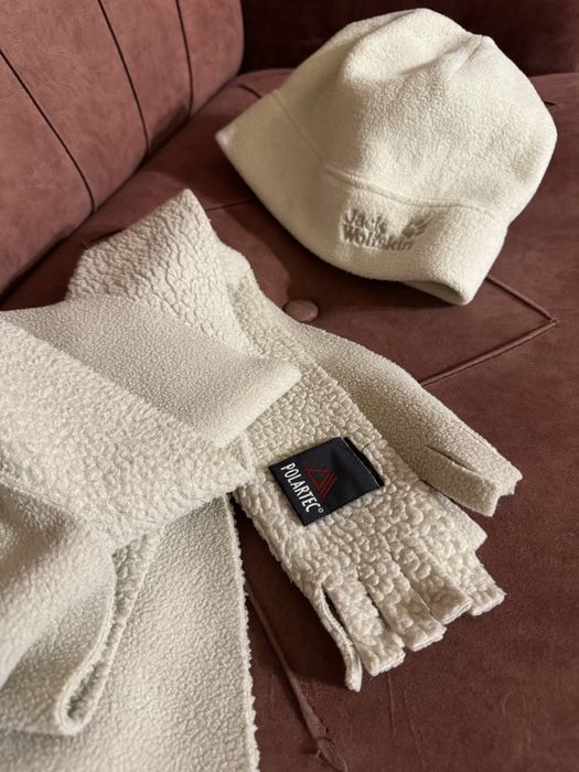 Флісова шапочка і шарф