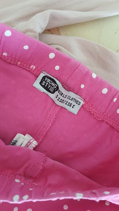 3 pary krótkie spodenki kolarki Young Style H&M r.110cm 5-6lat