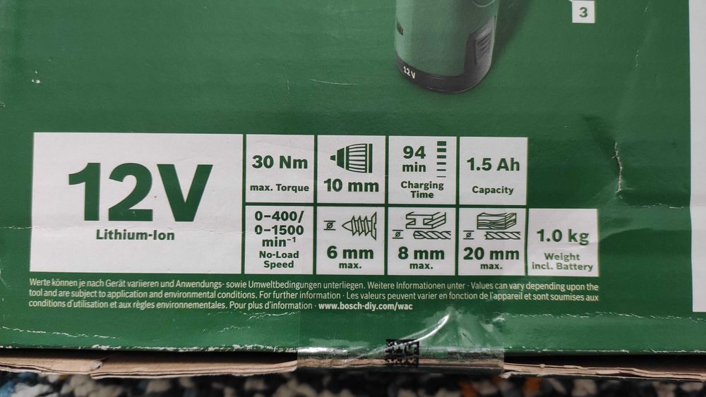Bosch wiertarko-wkrętarka EasyDrill 1200 - NOWA