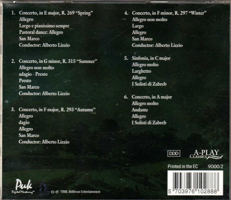 CD Vivaldi - The Four Seasons