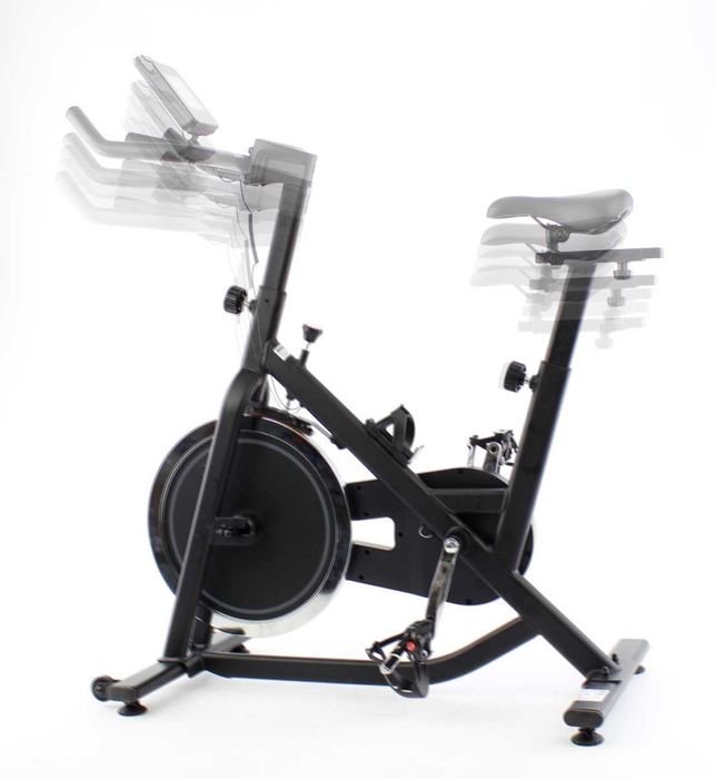 Rowerek stacjonarny treningowy spiningowy LCD smartfon MOCNY 120kg