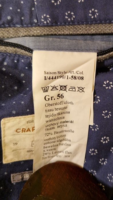 Męska marynarka  Camel active rozm.56 len i bawełna beżowa jak nowa