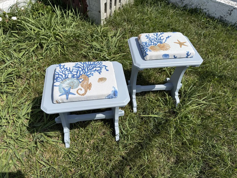 Bancos de apoio e decoracão