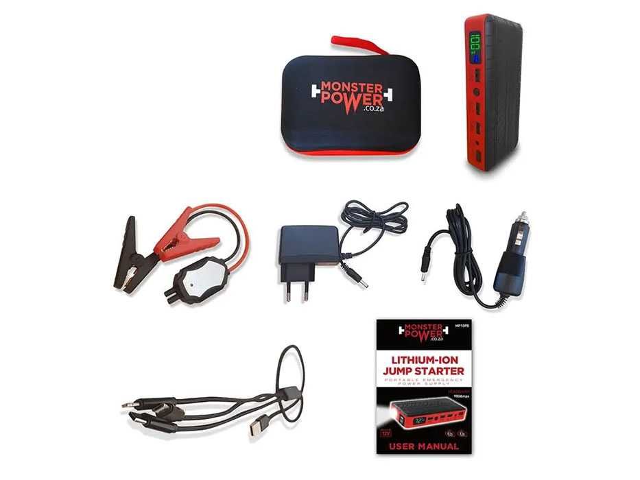 Booster Arranque Baterias 12V  1500A Power Bank USB 20.000 mAh (NOVO)