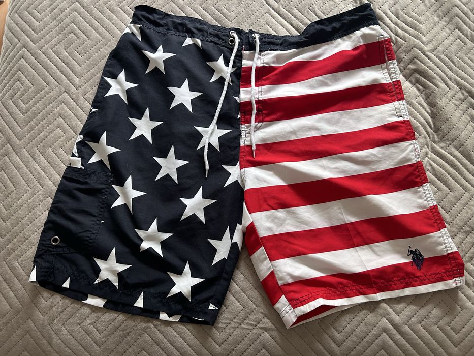 U.S. Polo Assn. kąpielówki rozm. XL z USA flaga