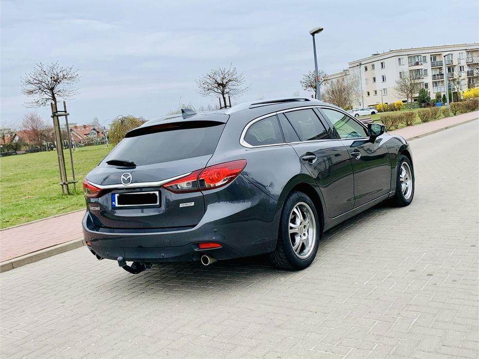 Mazda 6 2.2 D Manual Alu Clima Bixenon Skyactiv Full Czarne Skóry
