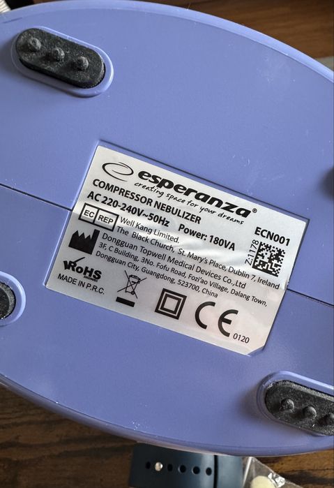 Inhalator nebulizator pneumatyczny ESPERANZA ECN001 Breeze
