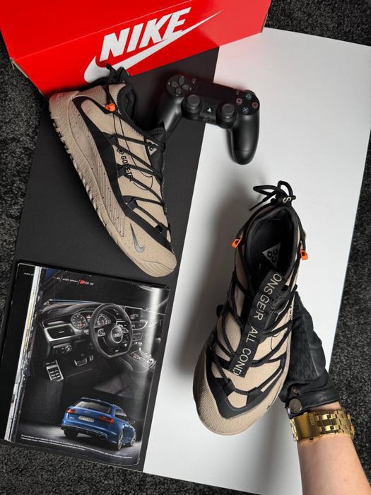 Чоловічі кросівки найк антарктік Nike ACG Terra Antarktik Low GTX Beige Black [41-45]