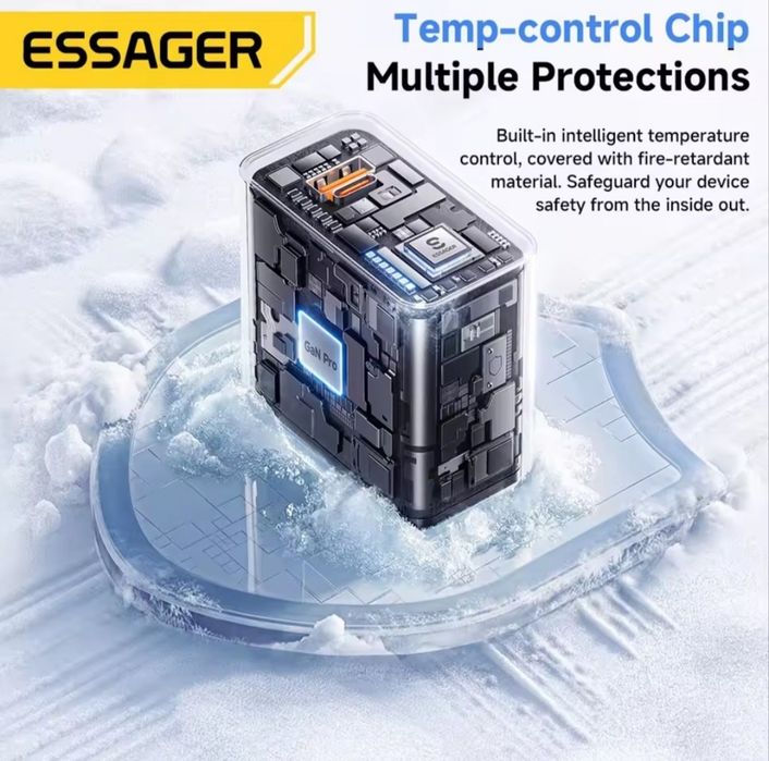 ESSAGER 65W GaN зарядное устройство SUPERVOOC.