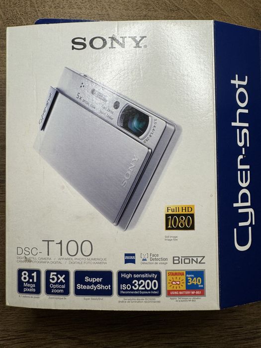 sony cybershot dsc t100 - купити фототехніку, відеотехніку - Ціна